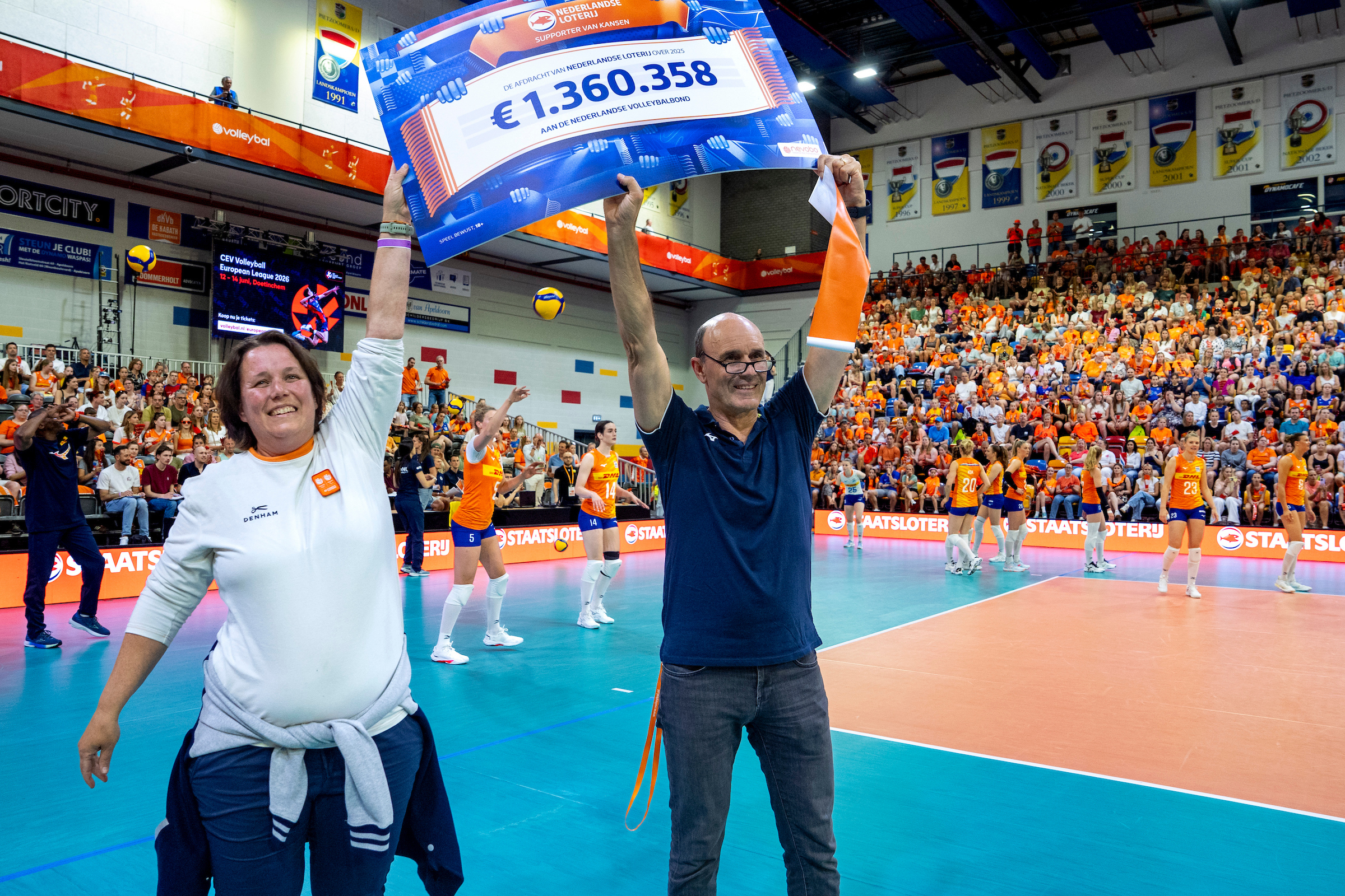 Nevobo ontvangt ruim 1,3 miljoen euro van Nederlandse Loterij