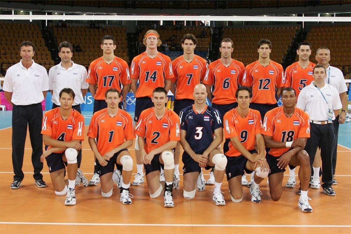 Teamfoto Oranje mannen OS 2004 Athene