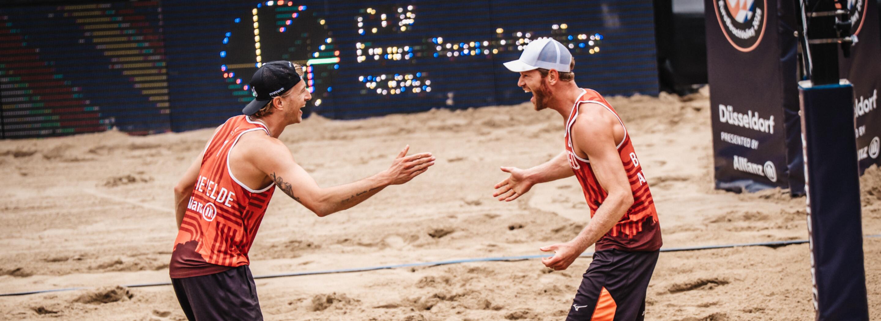 Van de Velde Brouwer EK Beach 2025 Dusseldorf Kevin Mattig