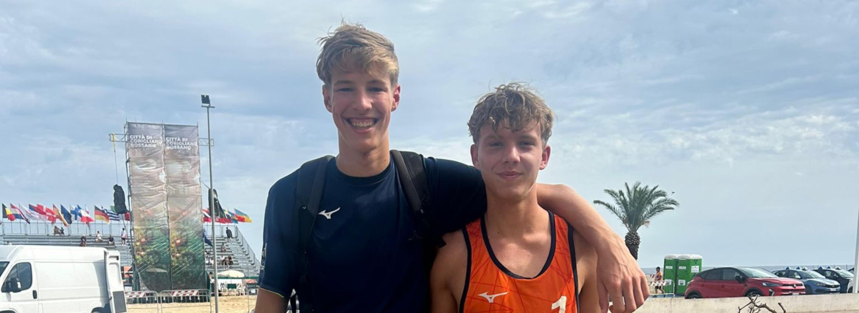 Sven van Groenestein en Mees Huisman EK U18