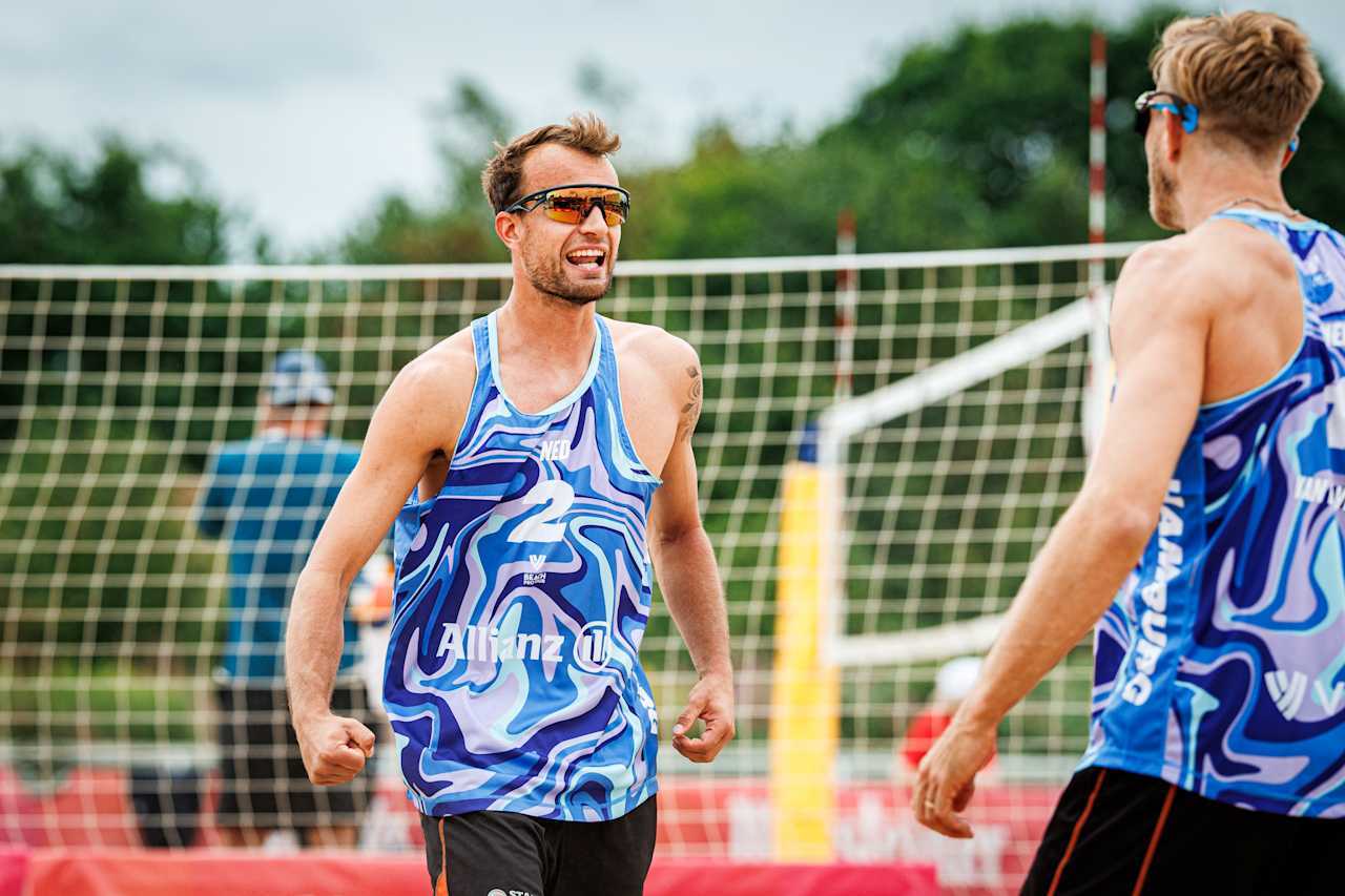 Nederlandse duo’s als nummer één en twee in poule door in Hamburg
