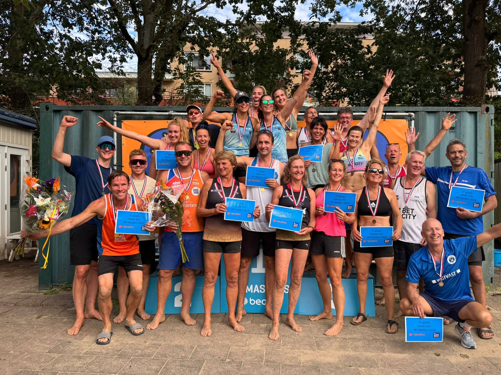 Beachseizoen afgesloten met NK Masters in Bilthoven