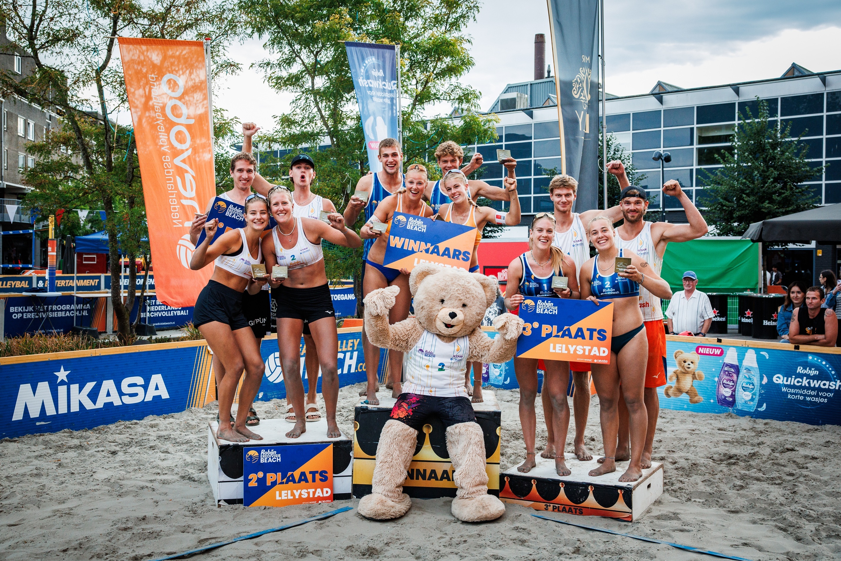 Nieuwe winnaars bij laatste stop Robijn Quickwash Eredivisie Beach in Lelystad