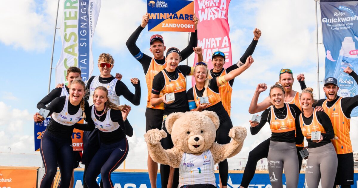 Boermans/Immers en Stam/Schoon winnen Eredivisie Beach in Zandvoort