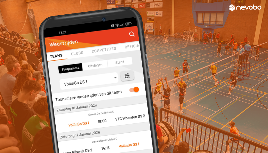 Wedstrijden van jouw team eenvoudig toevoegen aan je agenda