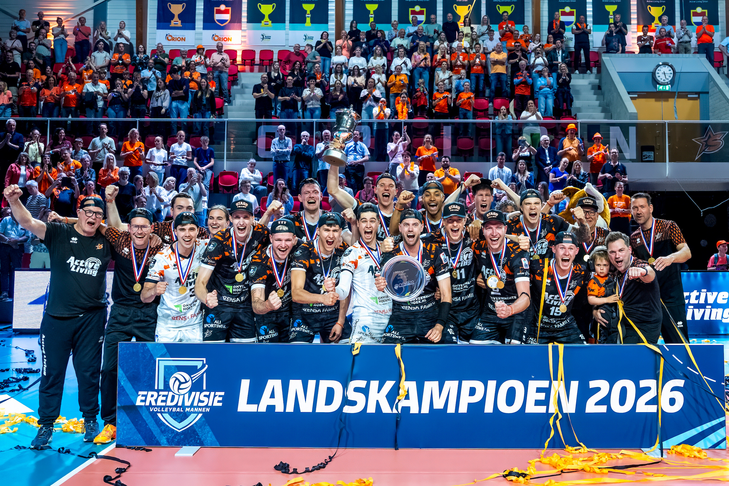 Orion Stars grijpt derde landstitel op rij na overtuigende zege op Lycurgus