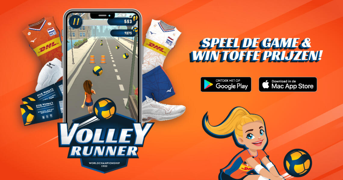 Volley Runner Social Media Template NL FB 1200x630
