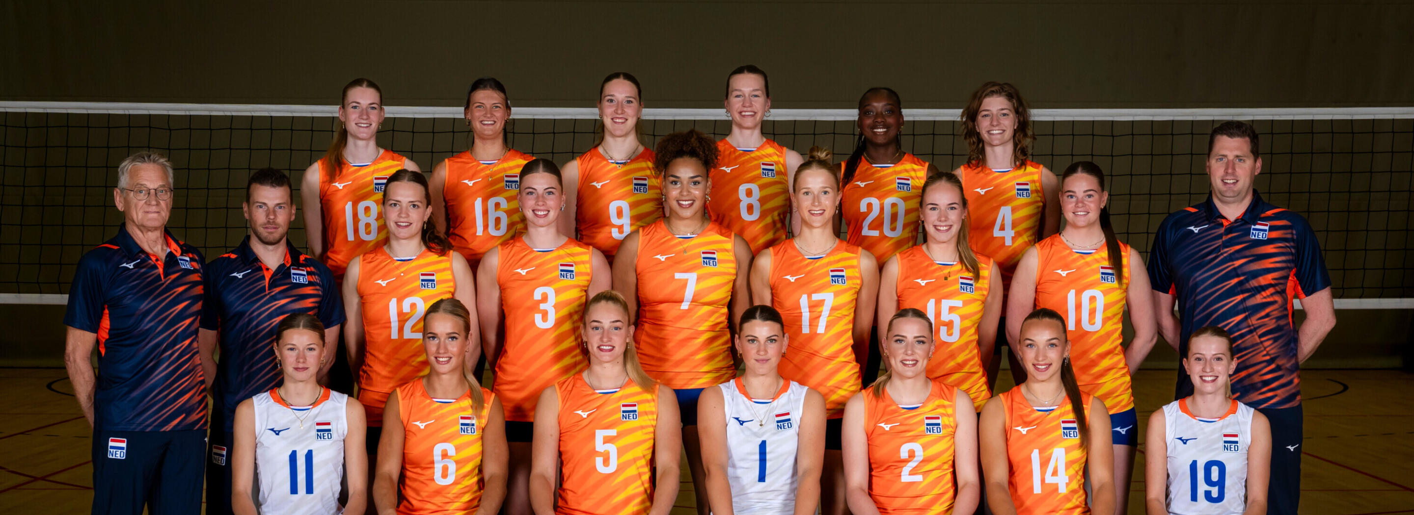 Teamfoto U22 met Suus