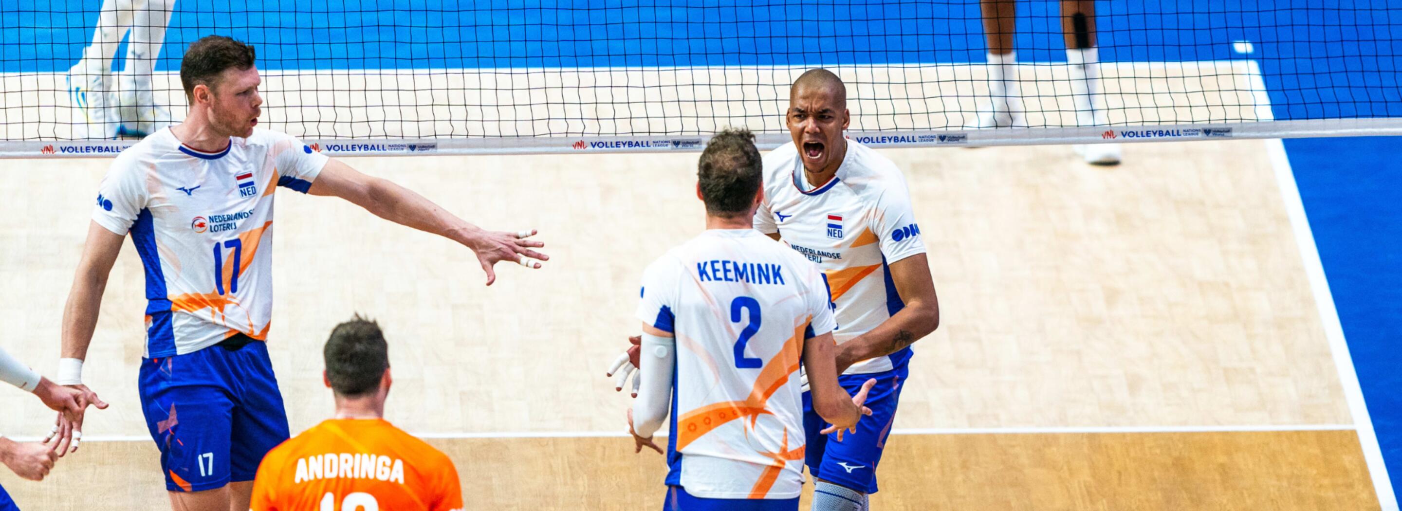 Nederland wint van Cuba VNL 2024