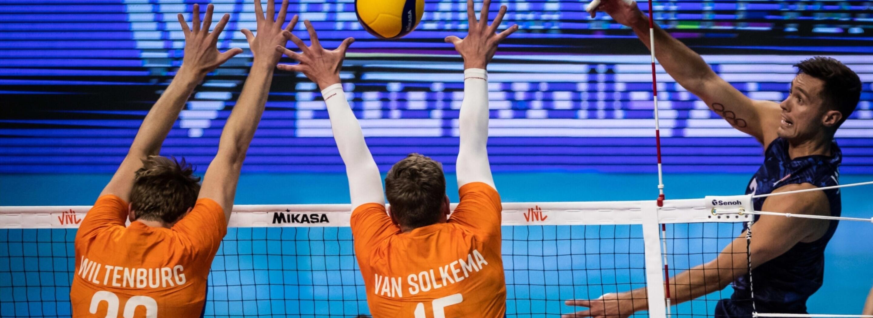 Nederland Verenigde Staten VNL 2022 FIVB uitsnede