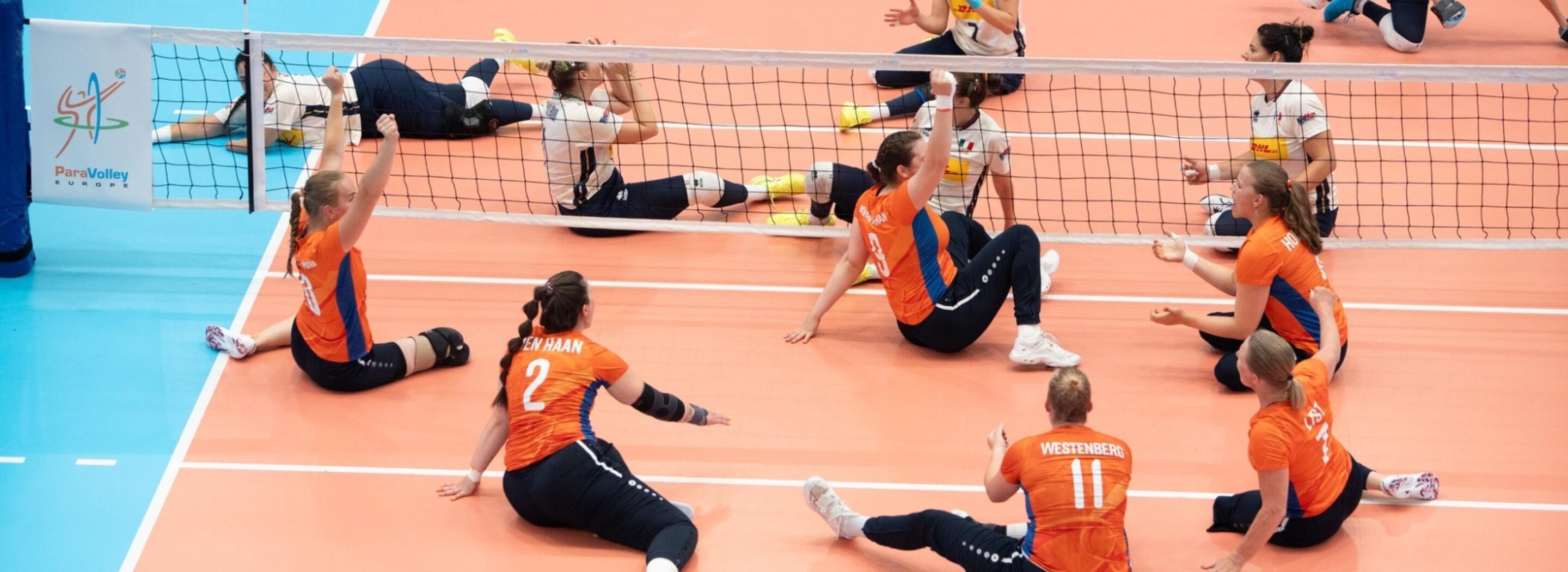 Zitvolleybaldames EK 2025 juichfoto
