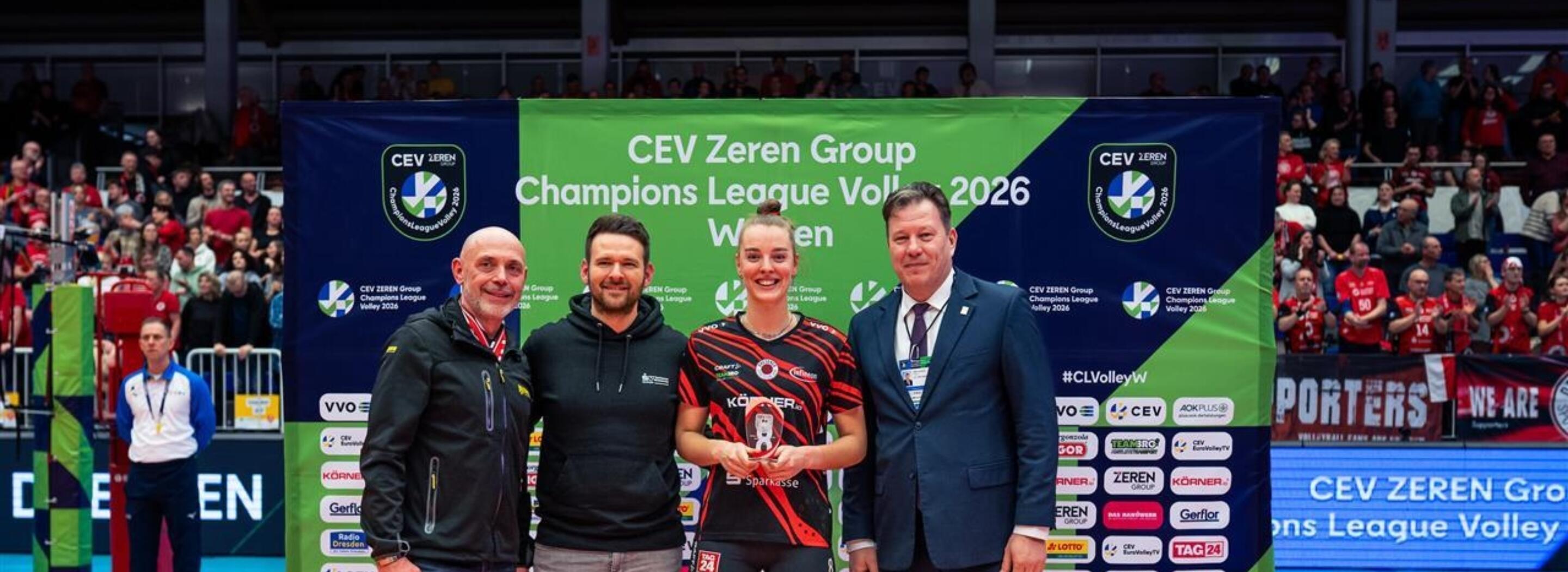 Jette Kuipers MVP Dresden CEV