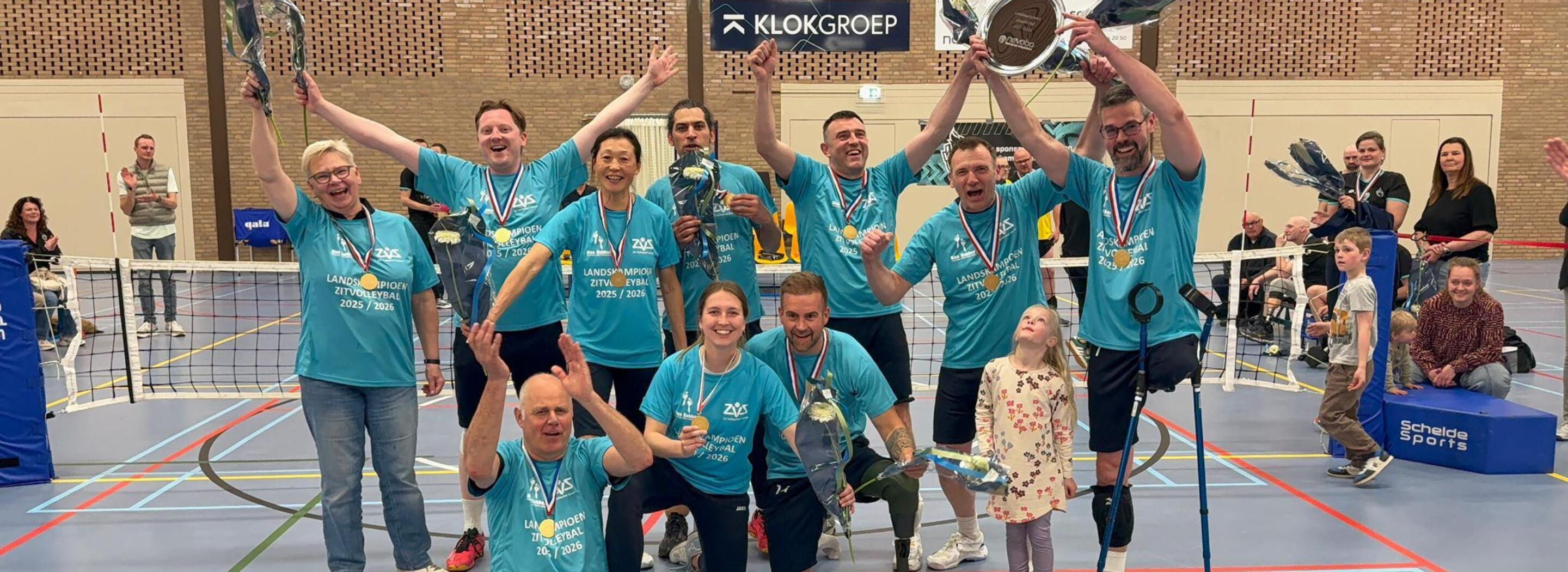 ZV sneek in kampioensshirts