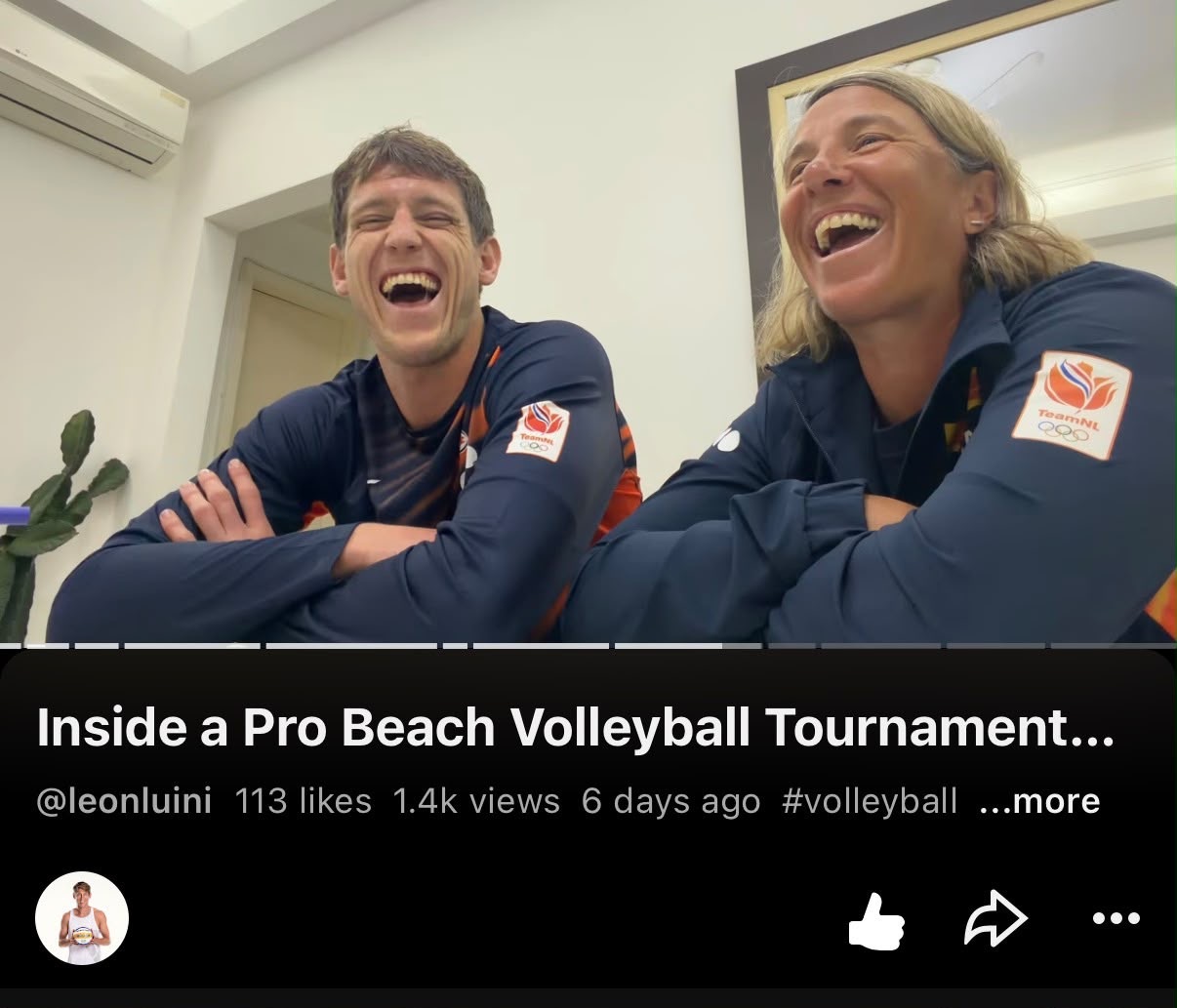 Beachvolleyballer Leon Luini neemt je mee 'achter de schermen'