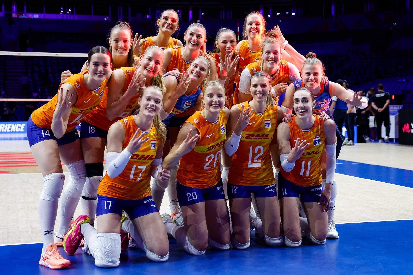 Topprestatie Volleybaldames: nu al geplaatst voor eindronde Nations League